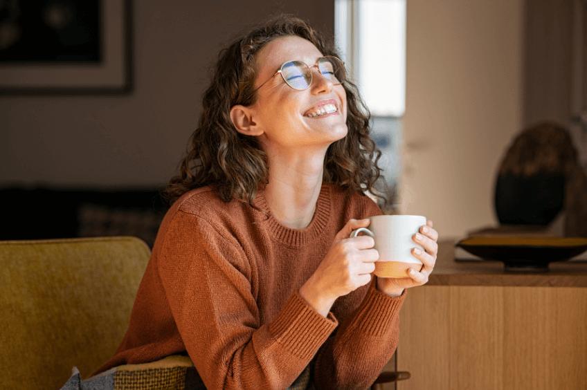 lady laughing