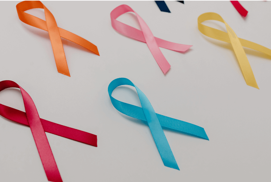 coloured ribbons for cancer awareness