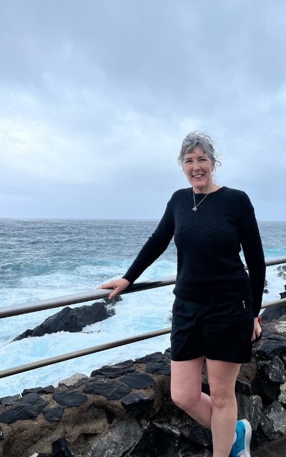 Jackie Slora at coast in Tenerife