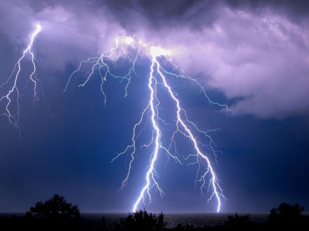 Lightening storm