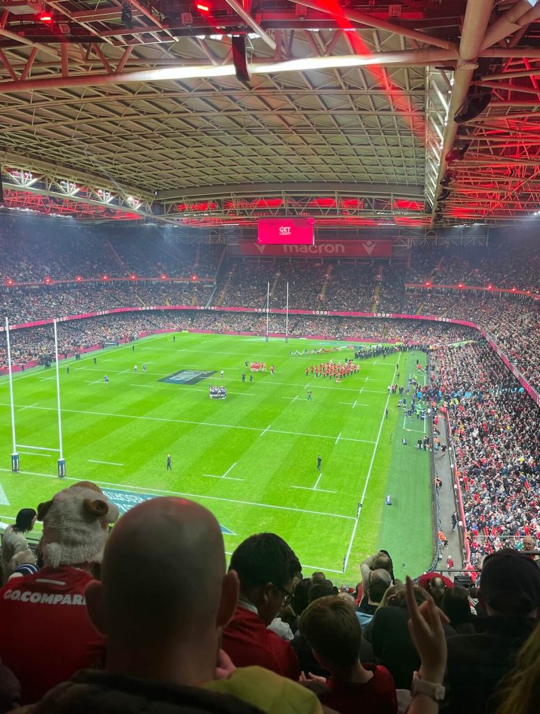 Six Nations rugby match between Scotland and Wales at Principality Stadium Cardiff